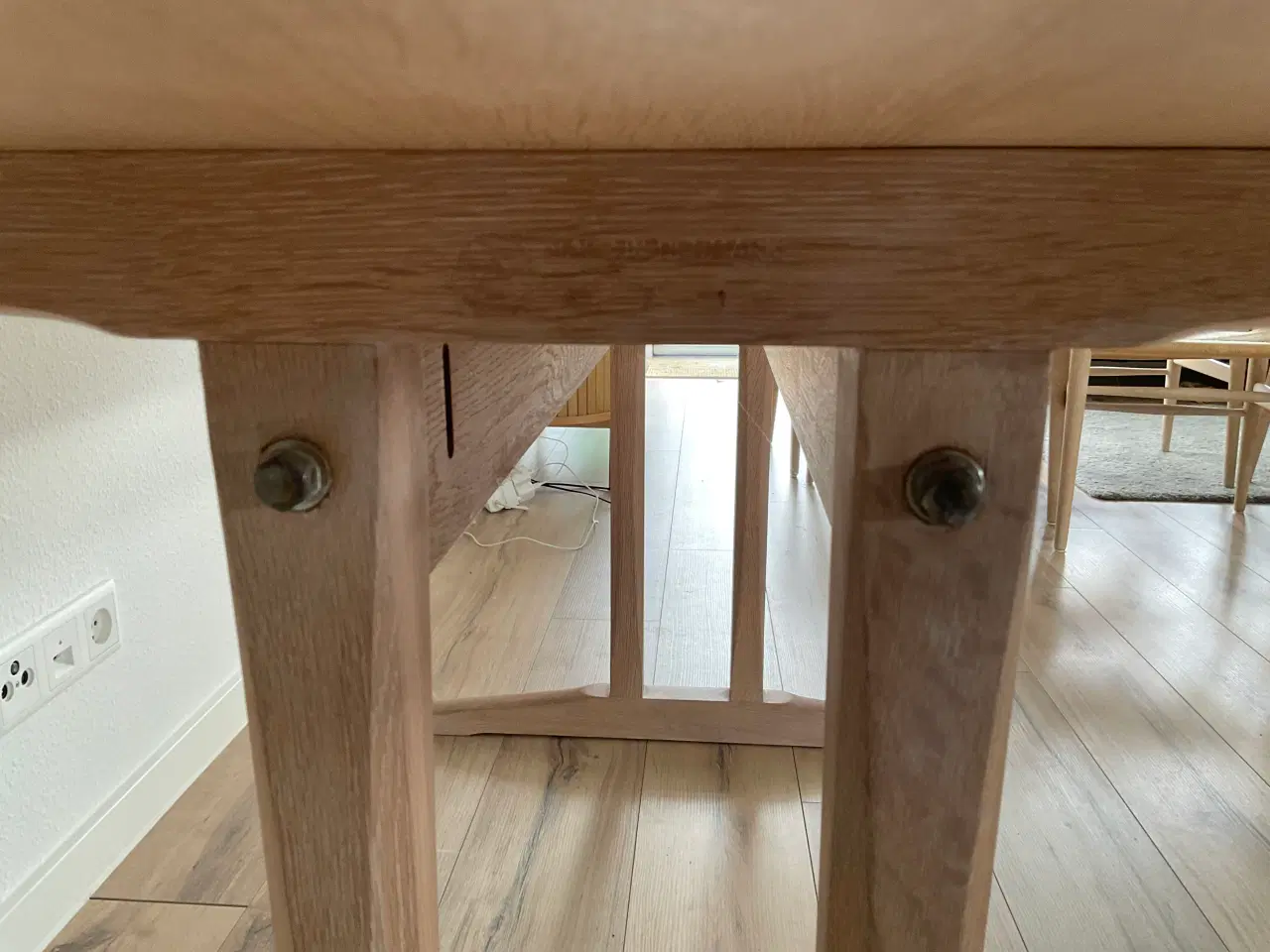 Billede 4 - Shakerbord massiv eg hvidolieret fdb