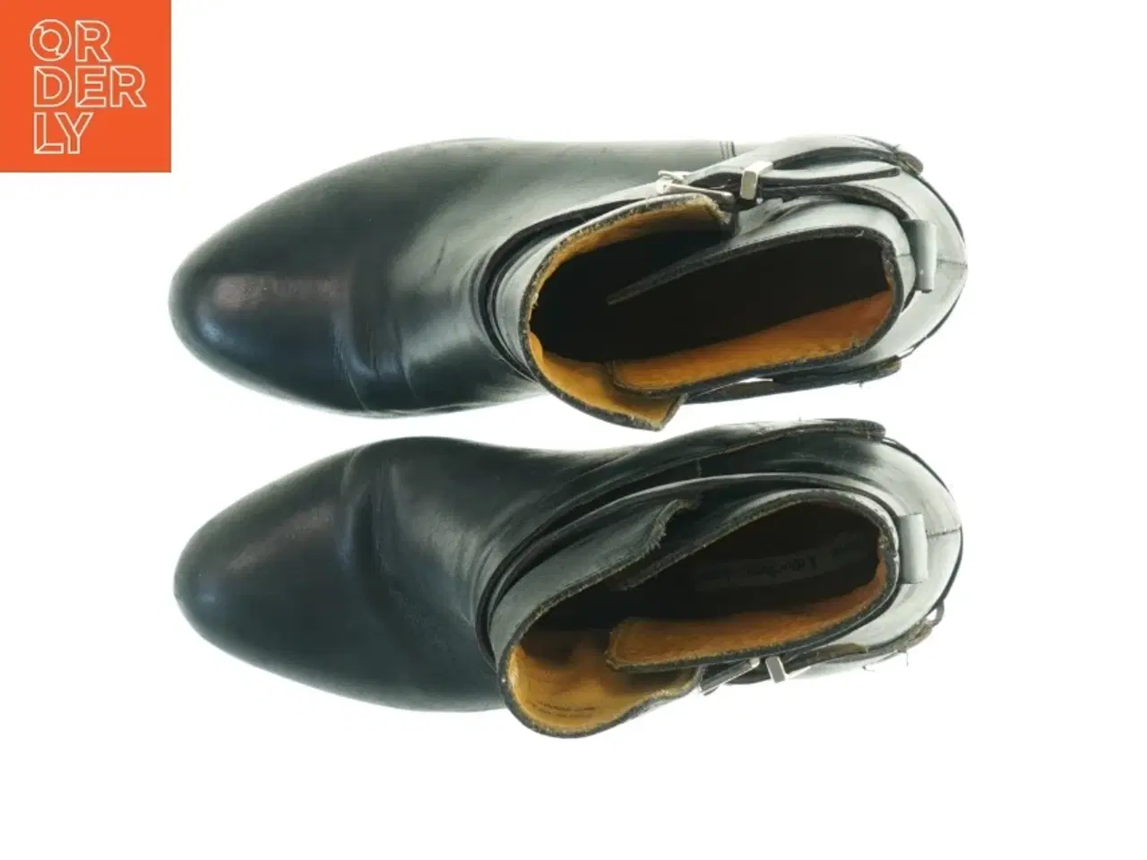 Billede 4 - Sort ankelstøvler med høj hæl (str. 40 )