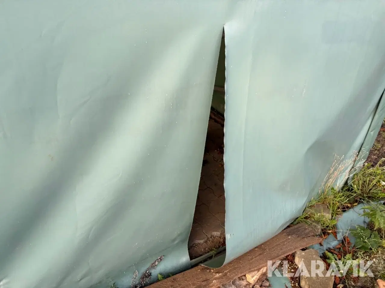 Billede 7 - Lagertelt med pressening Helge Frandsen galvaniseret stålspær