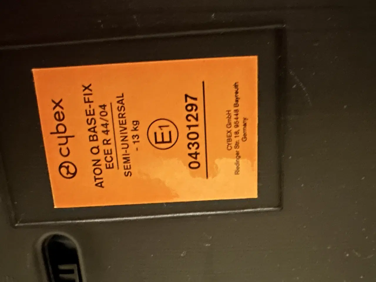Billede 4 - Cybex Q Aton base - fix autostol med base 