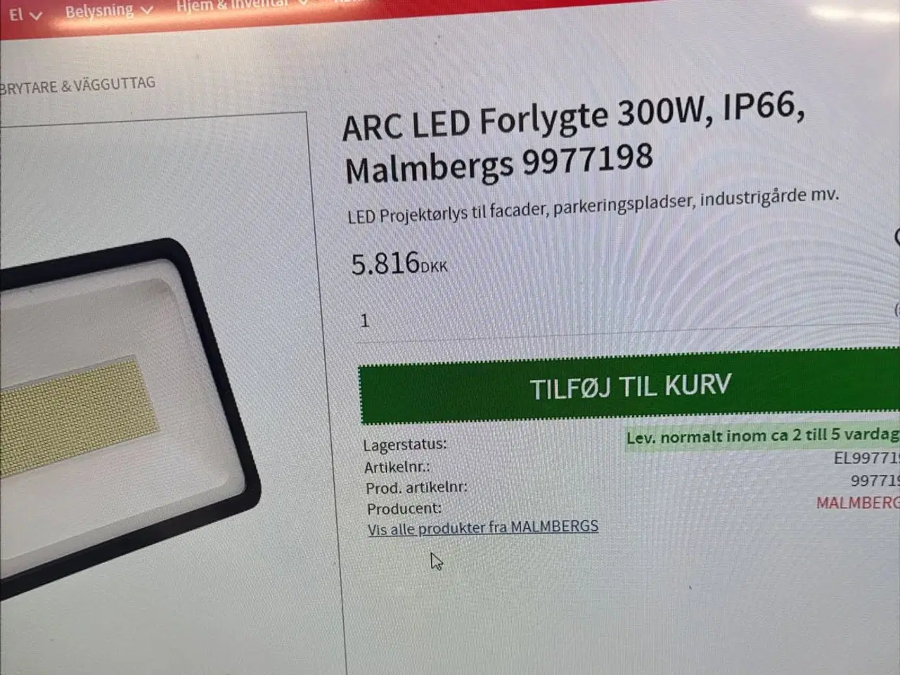 Billede 1 - 300w led 4000k