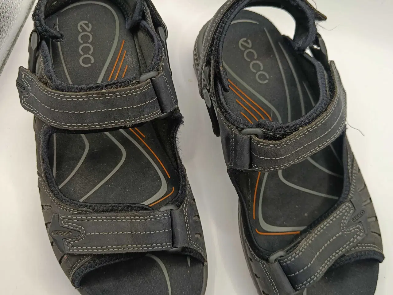 Billede 8 - Ecco sort læder sandaler 41str 