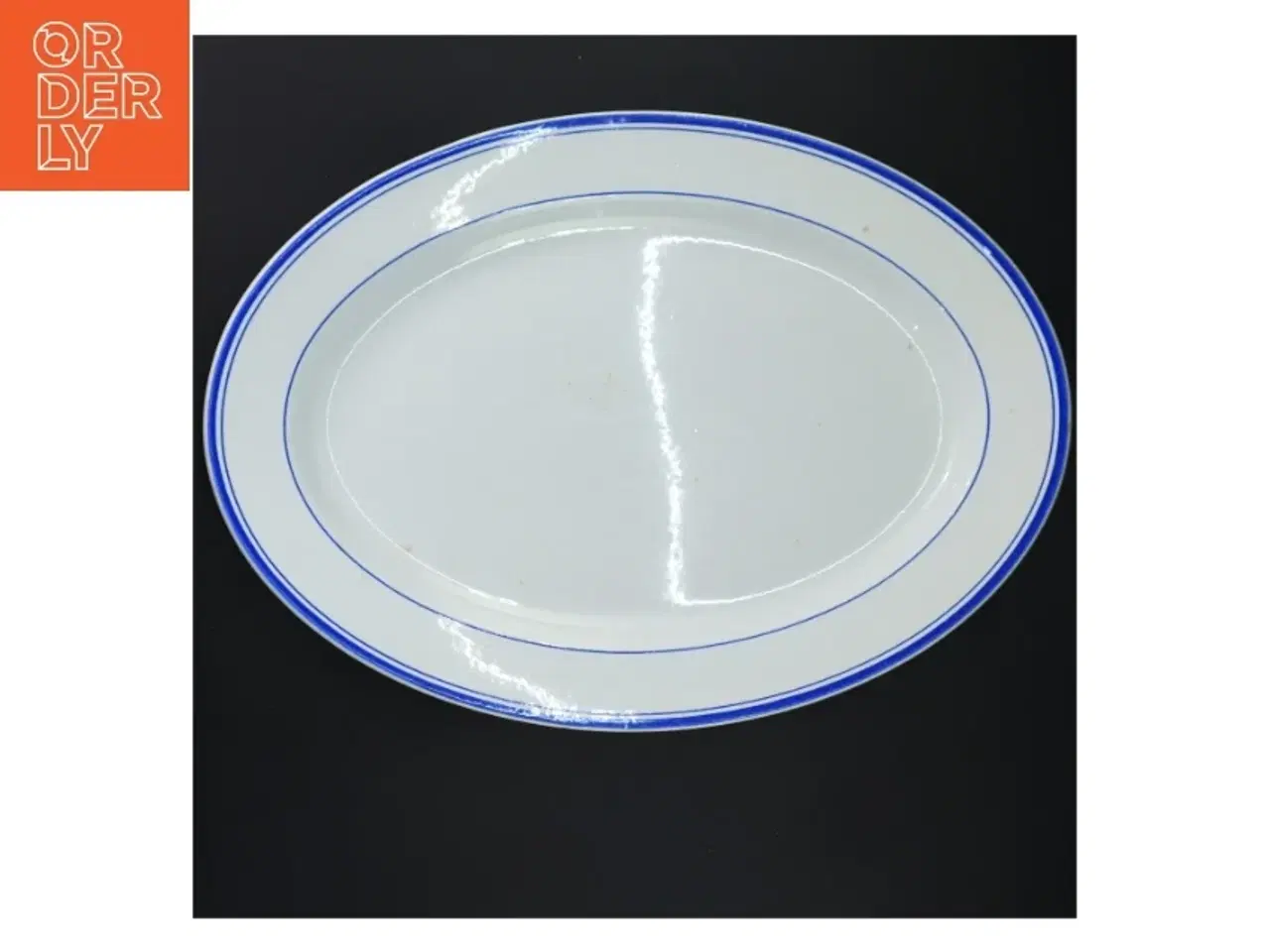 Billede 1 - Porcelænsfad med blå kant fra Villeroy & Boch (str. Ja)