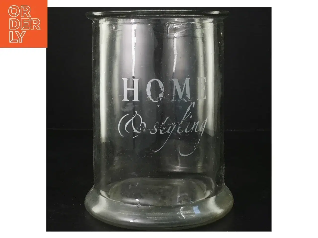 Billede 1 - Glasvase med 'Home Styling' (str. 21,5 cm)