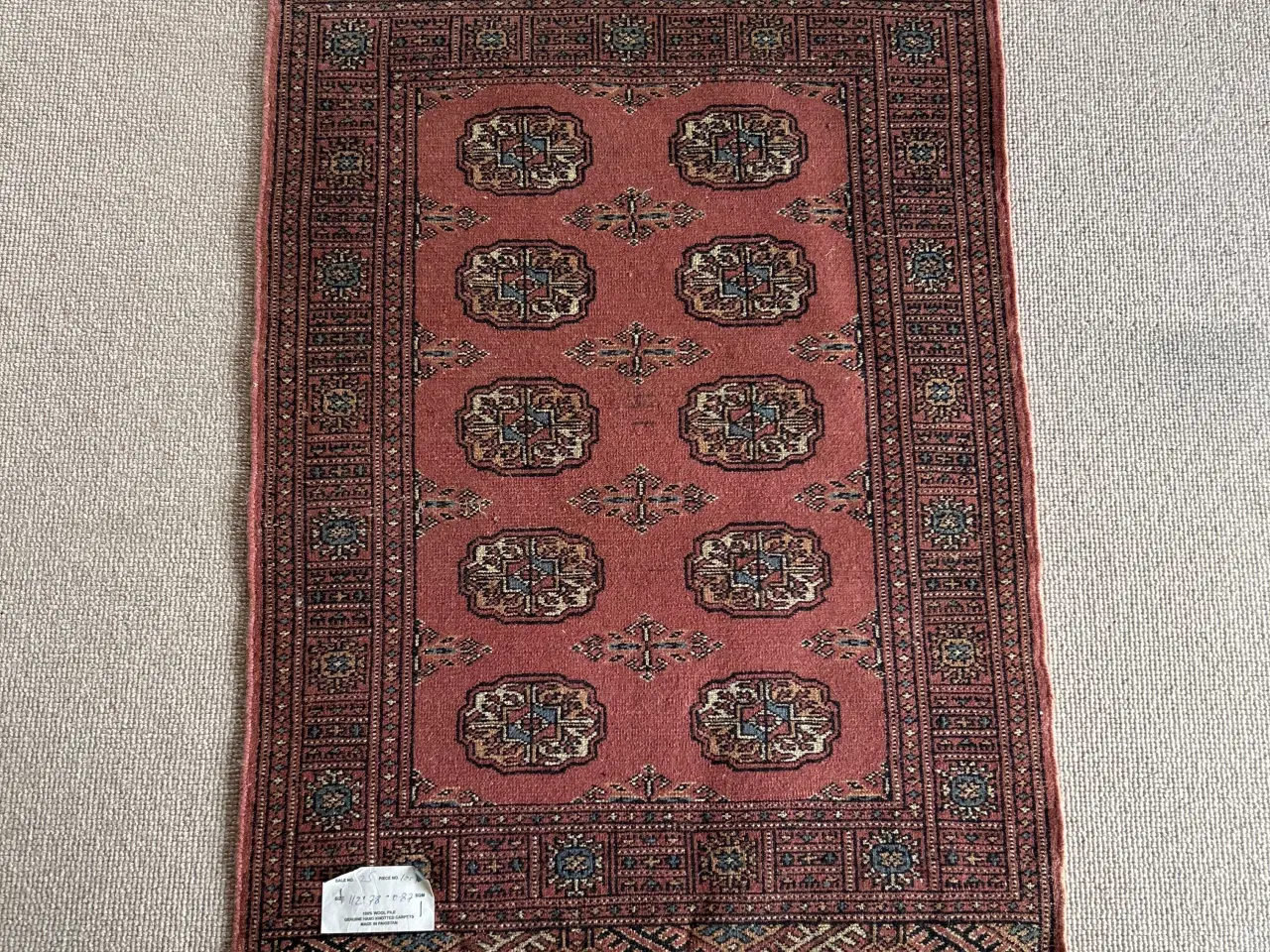 Billede 4 - 🇵🇰 Ægte Håndknyttet Pakistansk Bukhara Tæppe