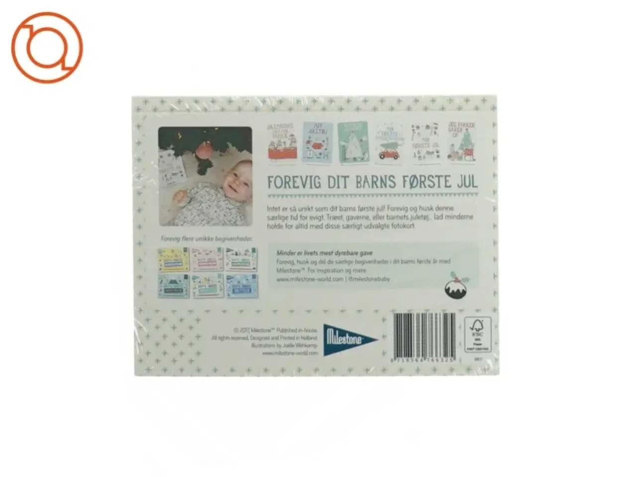 Billede 2 - Babys første jul fotokort fra Milestone (str. 15 x 11 cm)