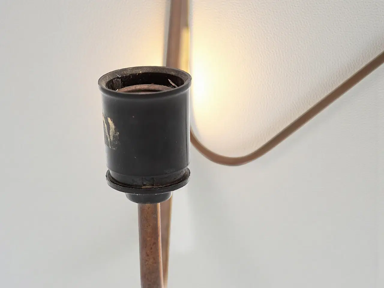 Billede 8 - Fleksibel dansk væglampe i messing 1955–60