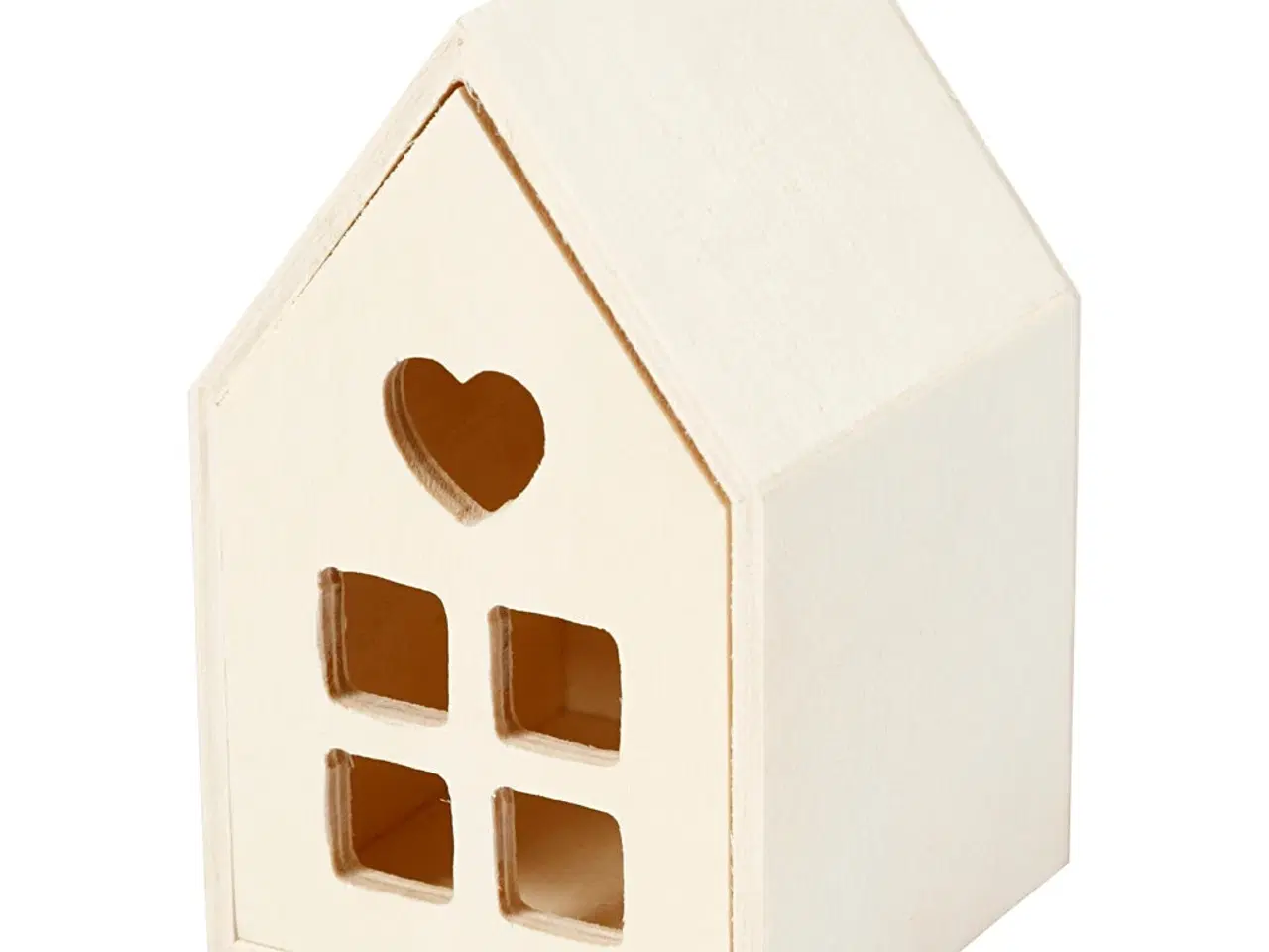 Billede 1 - Hus med skuffe, H: 10,8 cm, D: 6,8 cm, B: 6,8 cm, 1 stk.