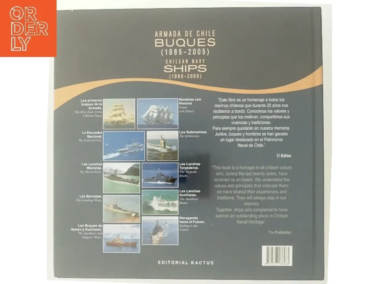 Billede 3 - Bog om Chilenske flådeskibe fra Editorial Kactus