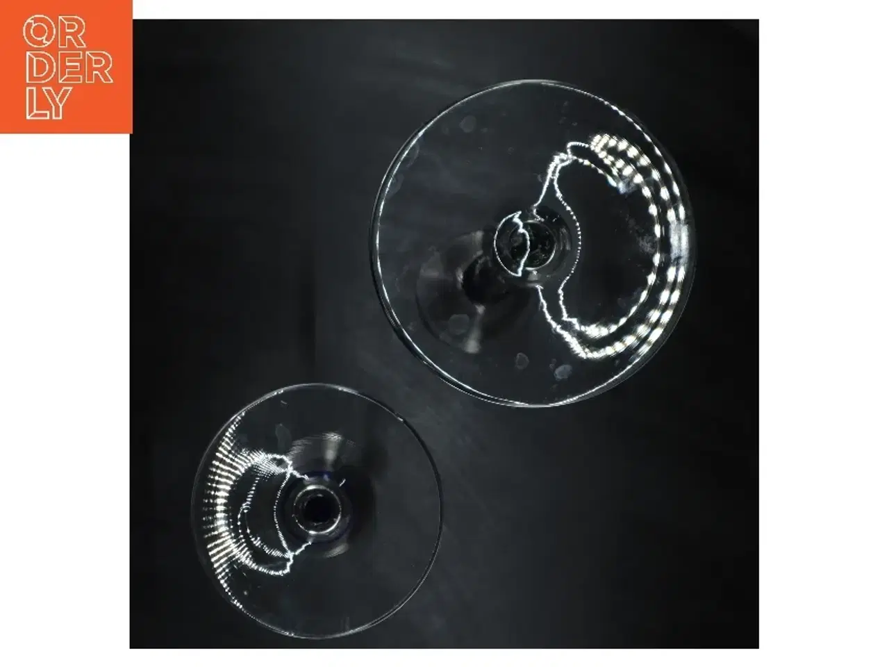 Billede 2 - Glaslysestager (str. 22 cm og 18 cm)