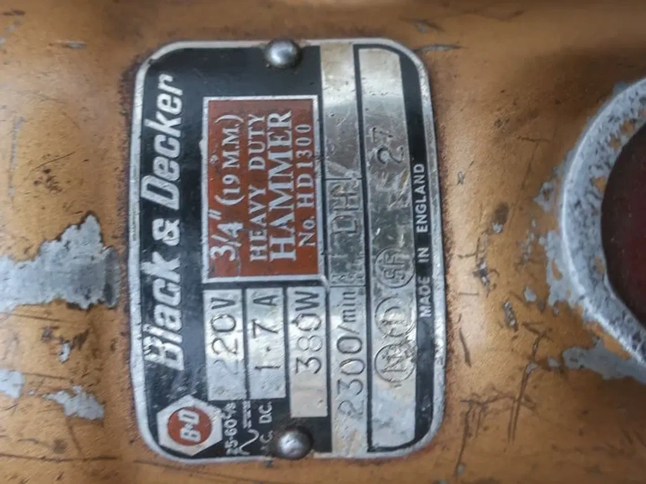 Billede 2 - Nedbrydningshammer BLACK & DECKER Model: HD 1300