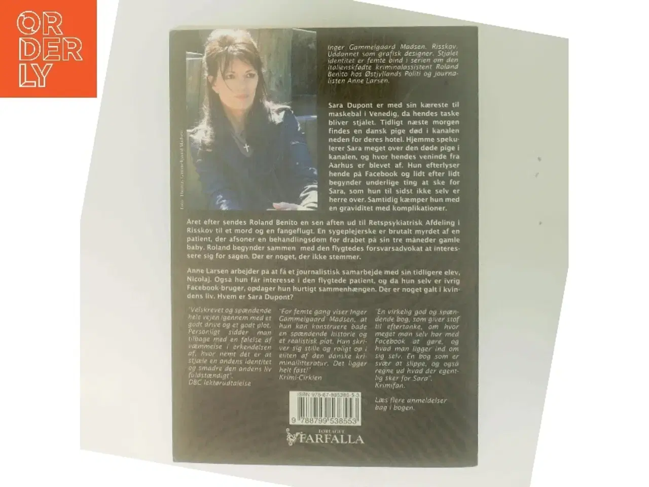 Billede 3 - Stjålet identitet : kriminalroman af Inger Gammelgaard Madsen (Bog)