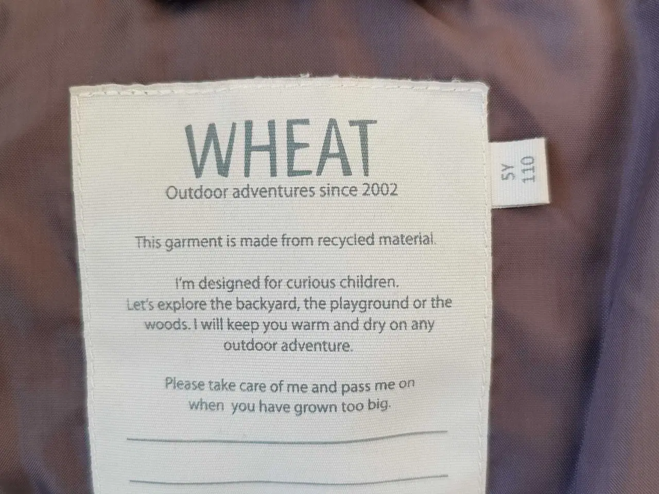 Billede 3 - Wheat vinterjakke str 110