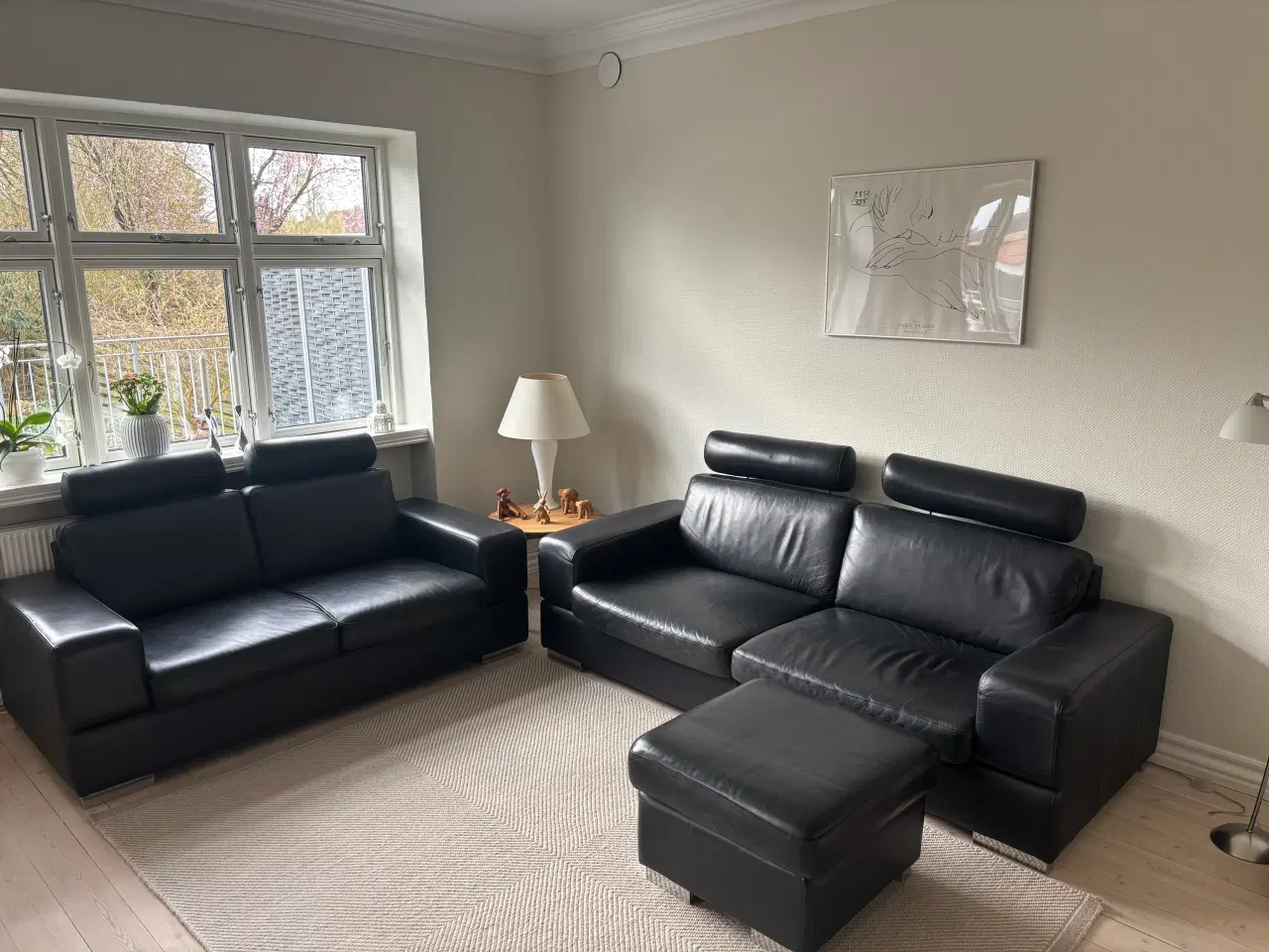 Billede 1 - 3 + 2 1/2 Pers. Lædersofaer 