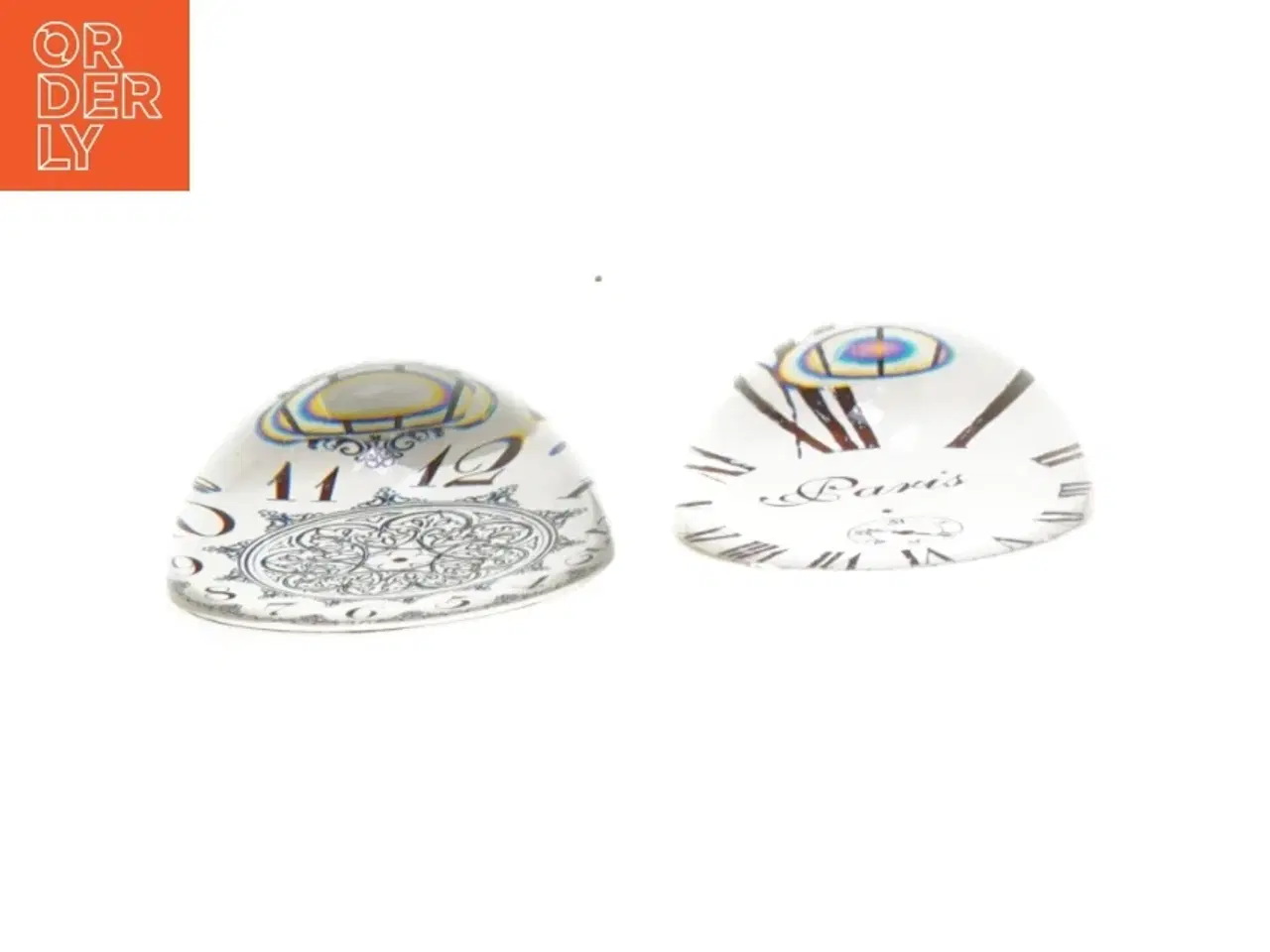 Billede 2 - Papirvægte med urdesign (str. Ø 10 cm)