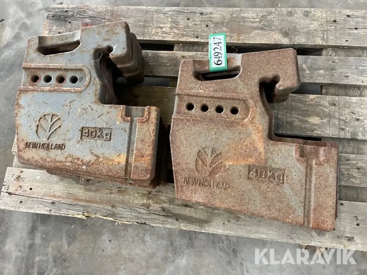 Billede 4 - Vægtklodser New Holland 8x40kg 8 styk