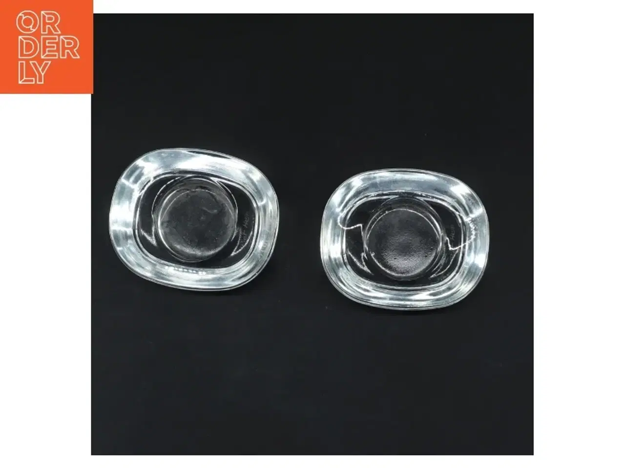 Billede 2 - Sæt af glaslysestager (str. 9x7,5 cm)