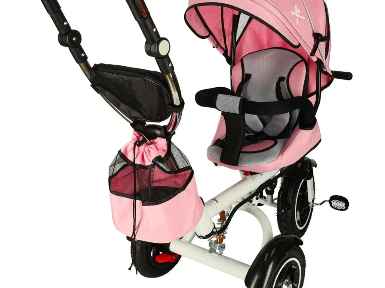 Billede 5 - Trehjulet cykel 3-i-1 med styrebøjle og 360° drejesæde – pink