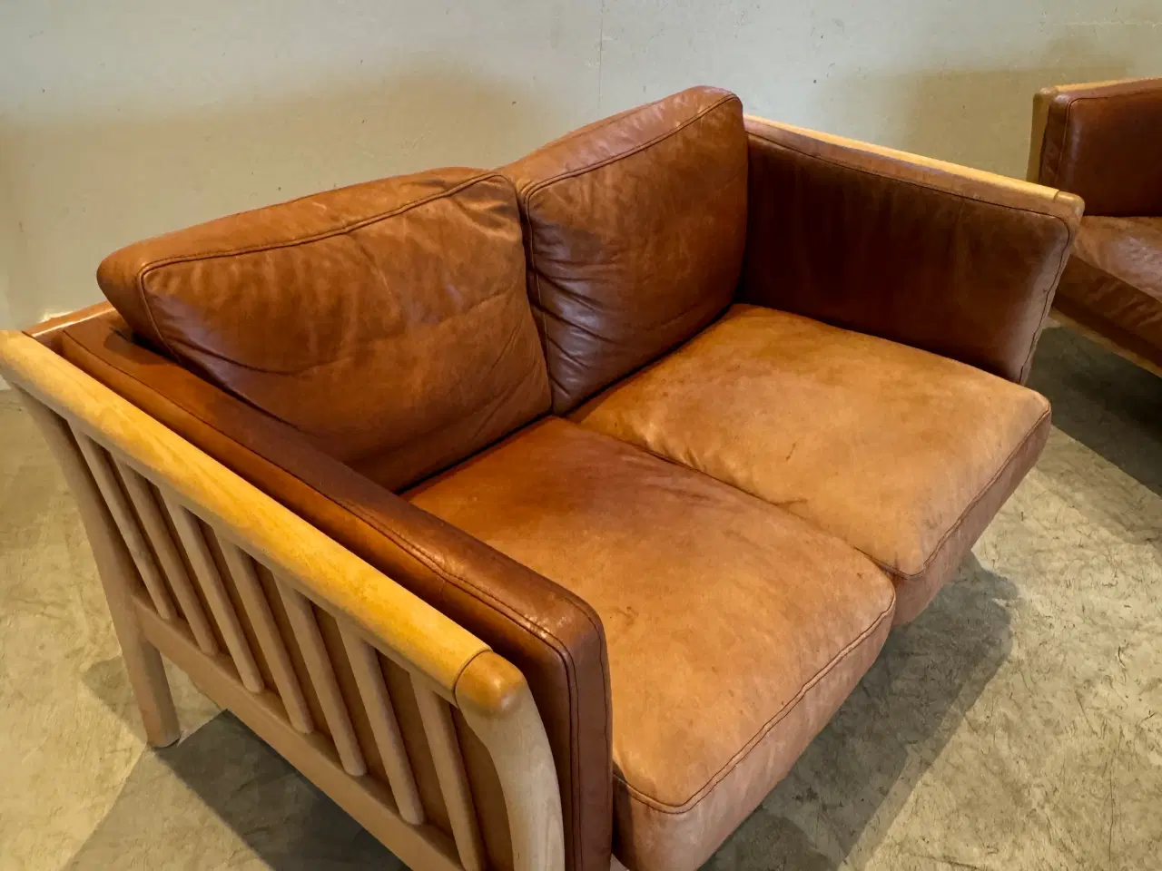 Billede 4 - Læder Sofa 2 stk.