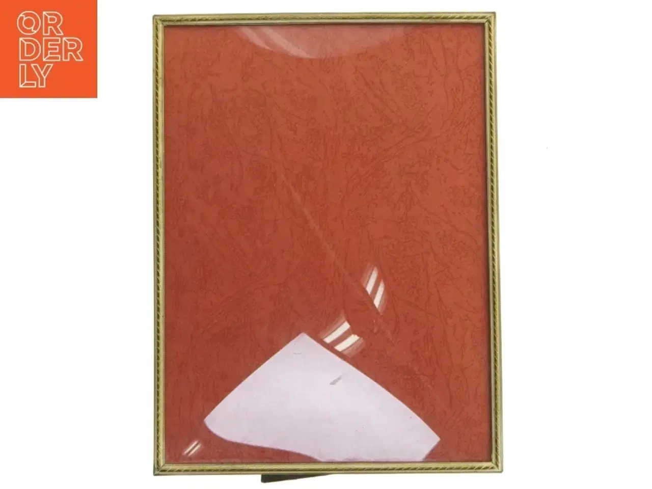 Billede 1 - Guldfarvet billedramme (str. 24,5x18,5 cm)