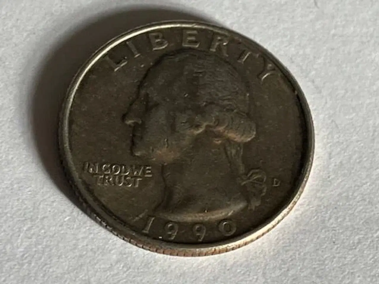 Billede 1 - Quarter Dollar 1990 USA