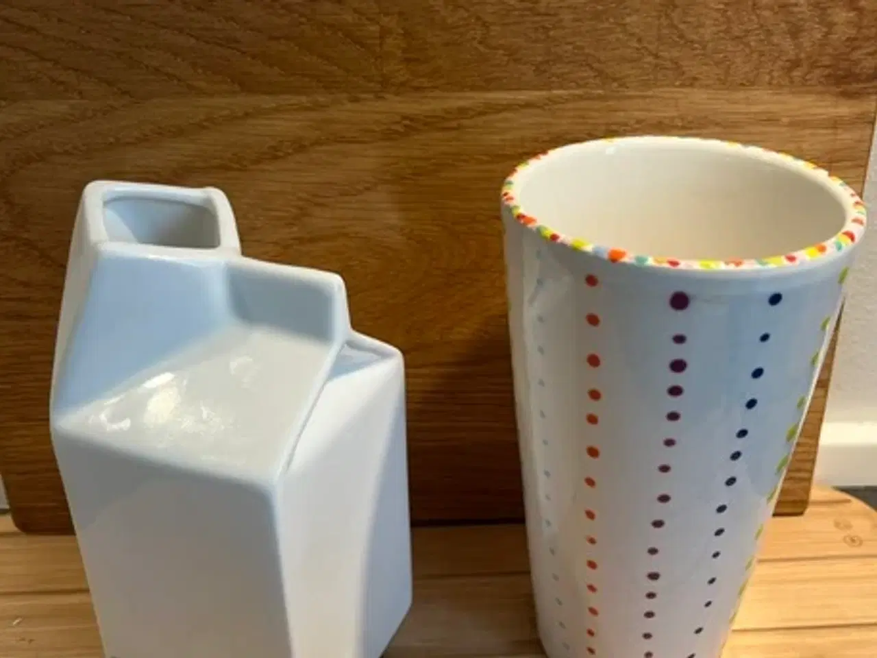 Billede 1 - Seletti mælkekarton i hvidt porcelæn – Perfekt sta