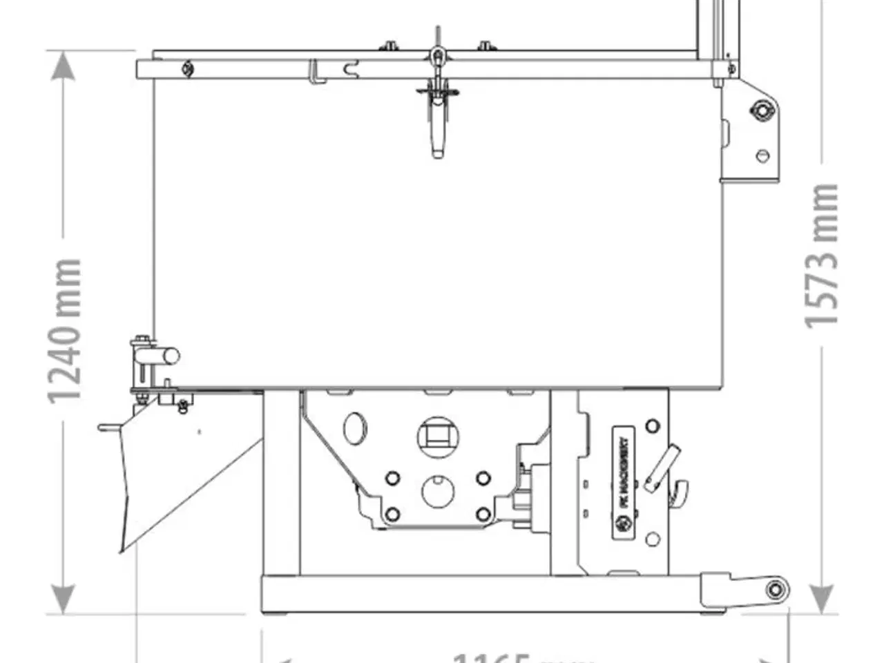 Billede 2 - Fk Maschinery Tvangsblander Pto UBCM600 - 600L