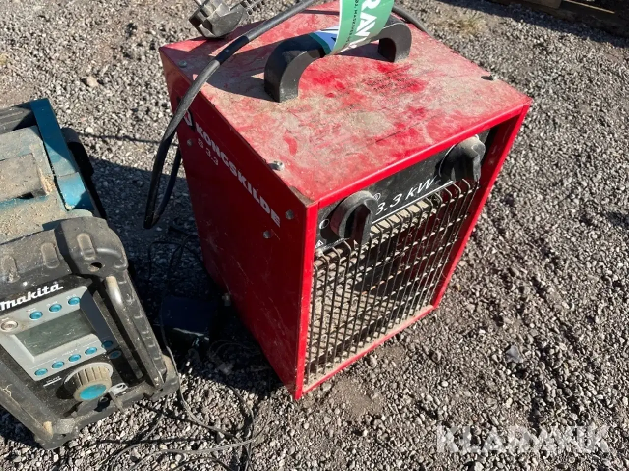 Billede 8 - Varmeblæser Kongskilde & Makita radio