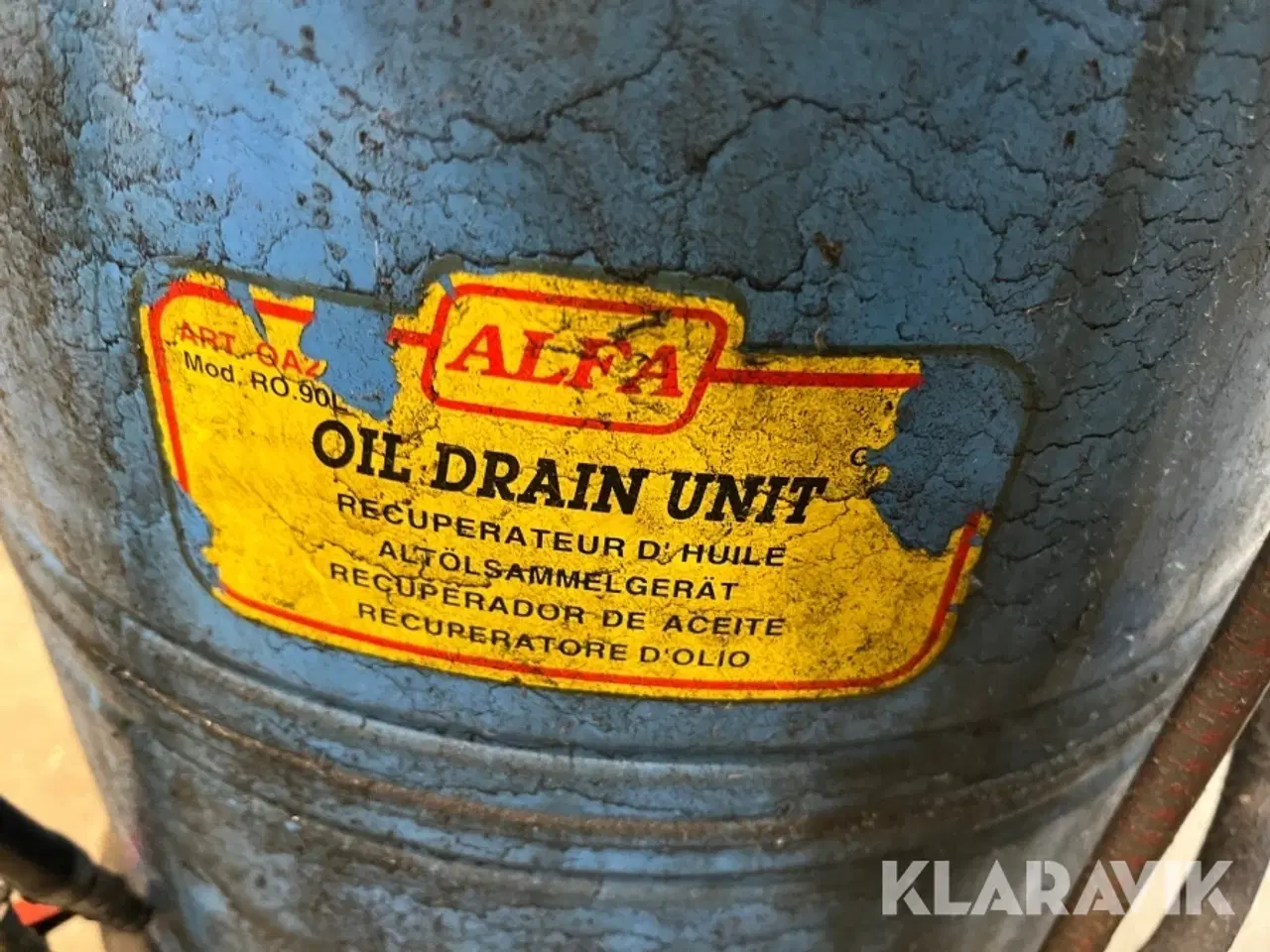 Billede 4 - Olieopsamling Alfa bakke og beholder