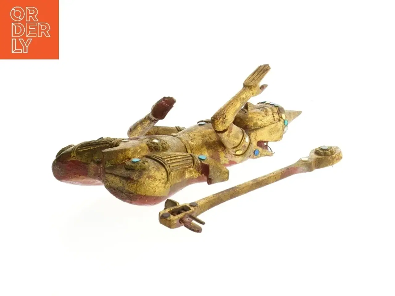 Billede 2 - Håndmalet træfigur