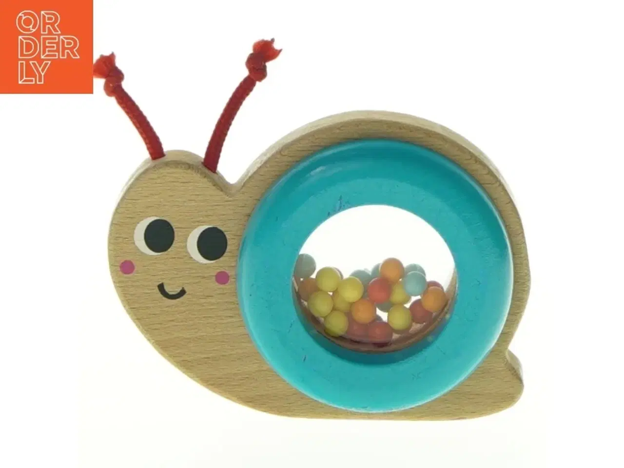 Billede 2 - Trærasle formet som en snegl fra Spire (str. 10 x 20 cm)