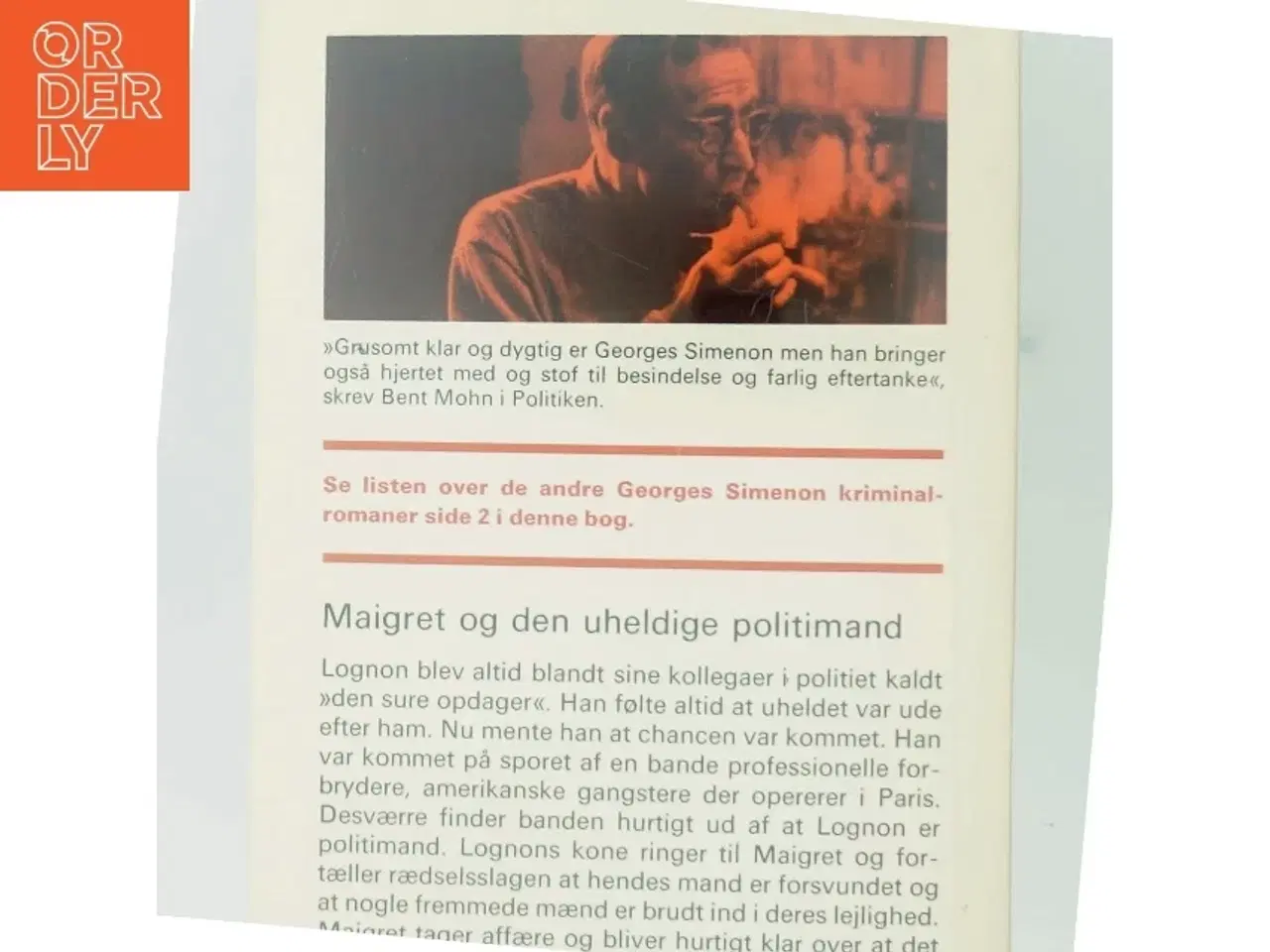 Billede 3 - Maigret og den uheldige politimand af Georges Simenon (Bog)