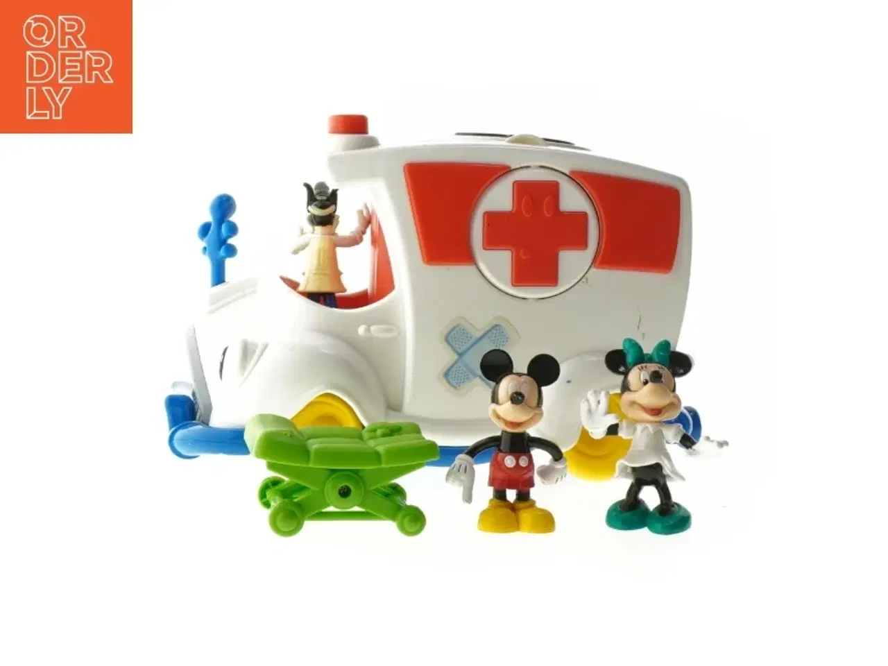 Billede 4 - Mickeys klubhus ambulance med figurer fra Disney Junior tegneserien (str. 24,5x14,5 cm)