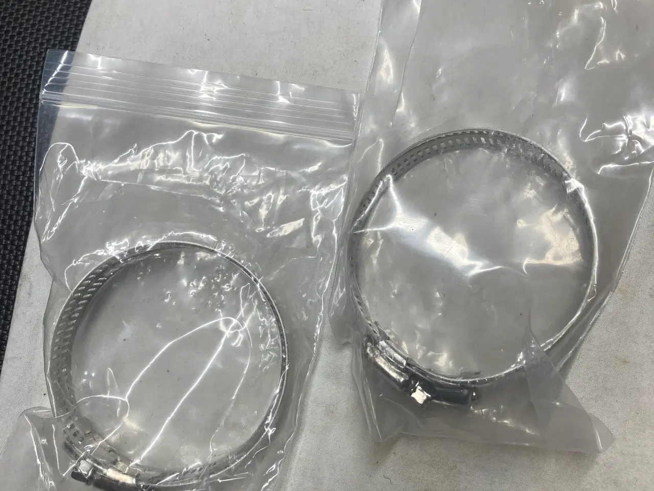 Billede 3 - Varmeskjolde til MC forrør, fleksible stålrør, NYE