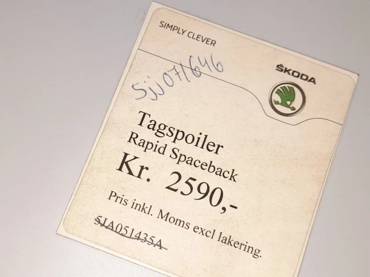 Billede 3 - Spoiler skoda rapid