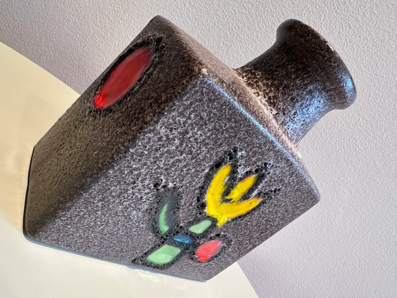 Billede 5 - Unik flot farverig blokvase fra nummereret 281-19