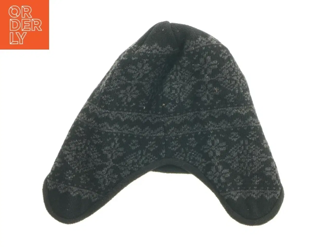 Billede 2 - Vinterhat med mønster (str. 26x30 cm)