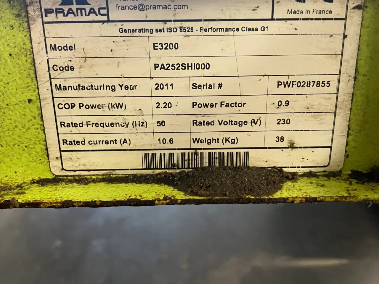 Billede 5 - Byd 3 stk Pramac E3200 generatorer