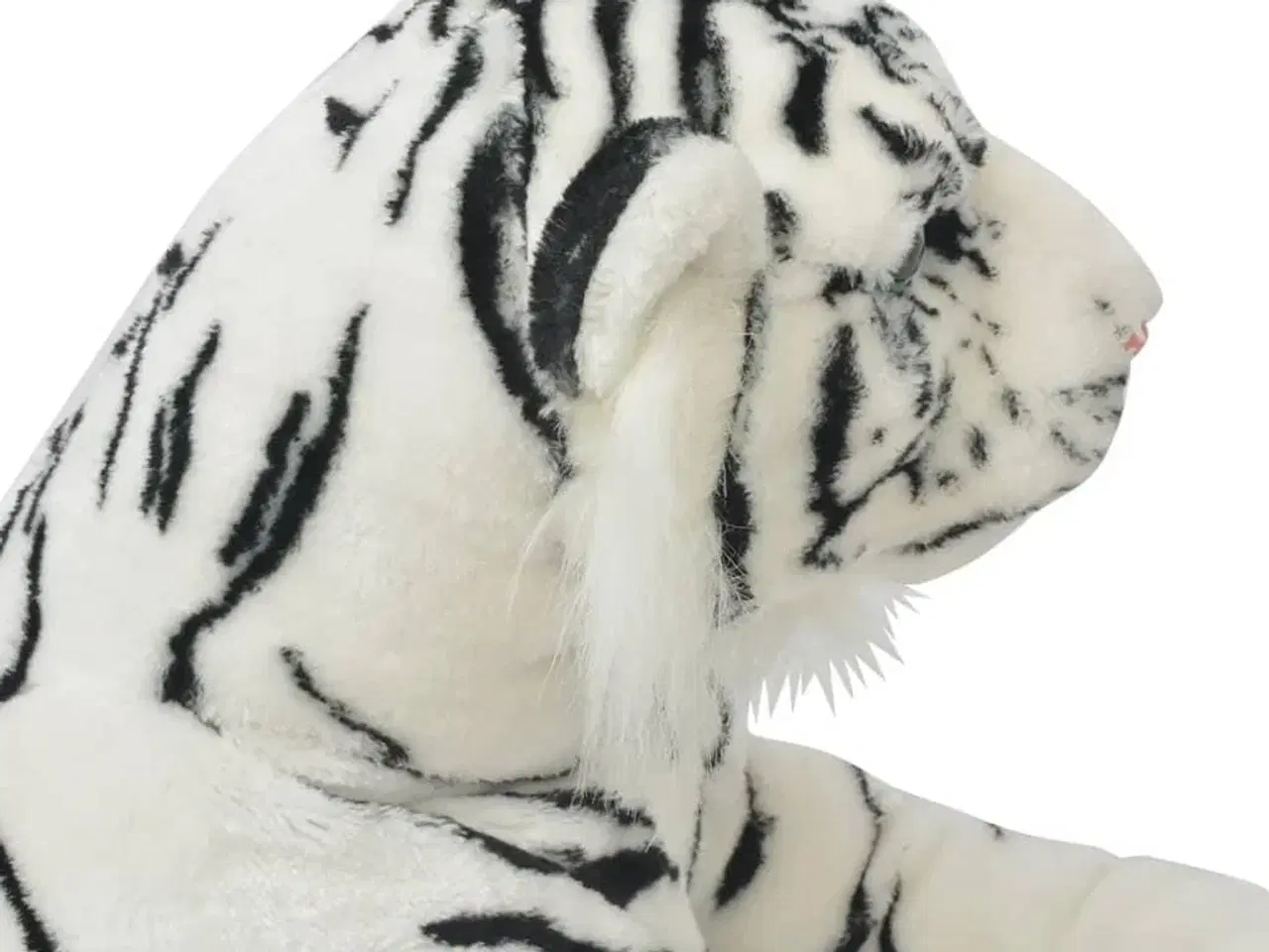 Billede 4 - Tøjdyr tiger XXL plysstof hvid