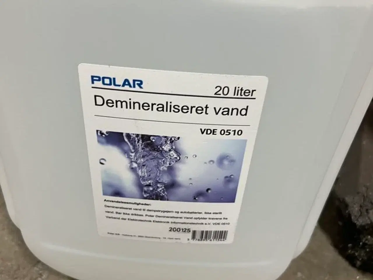 Billede 3 - Dunk med demineraliseret vand