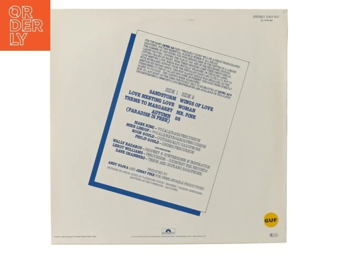 Billede 3 - Level 42 - The Early Tapes, LP fra Polydor