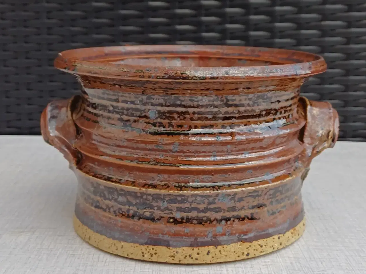 Billede 3 - Keramik krukke m. hanke. 