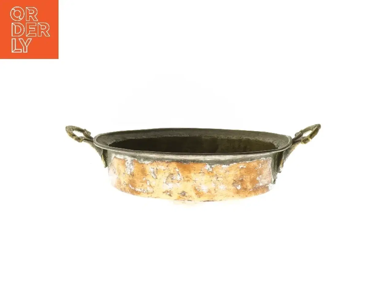 Billede 2 - Kobberstegepande med håndtag (str. Ø 22,5 cm)