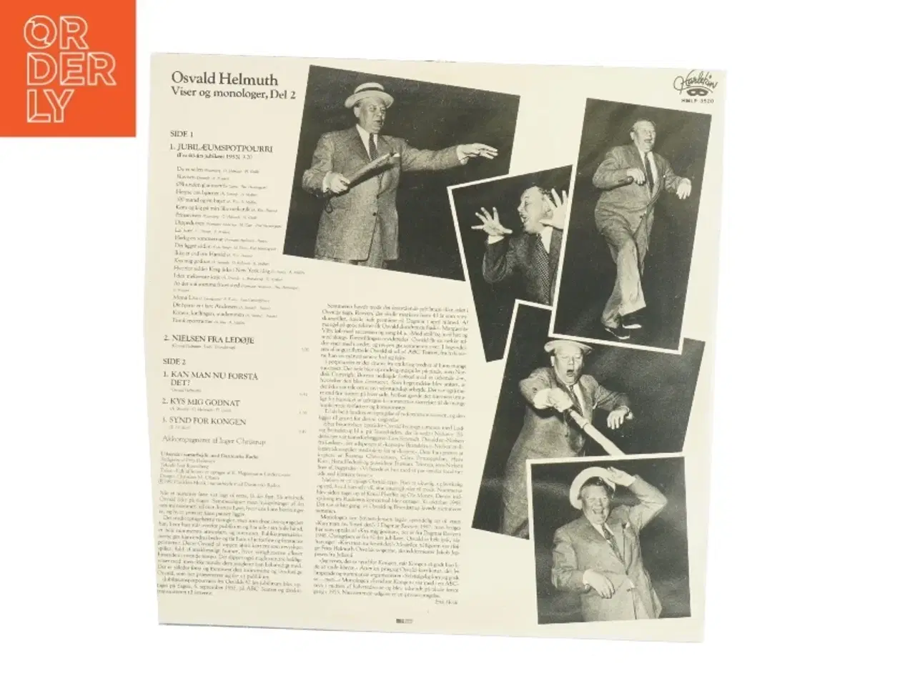 Billede 2 - Osvald Helmuth Viser og Monologer del 2, Vinylplade