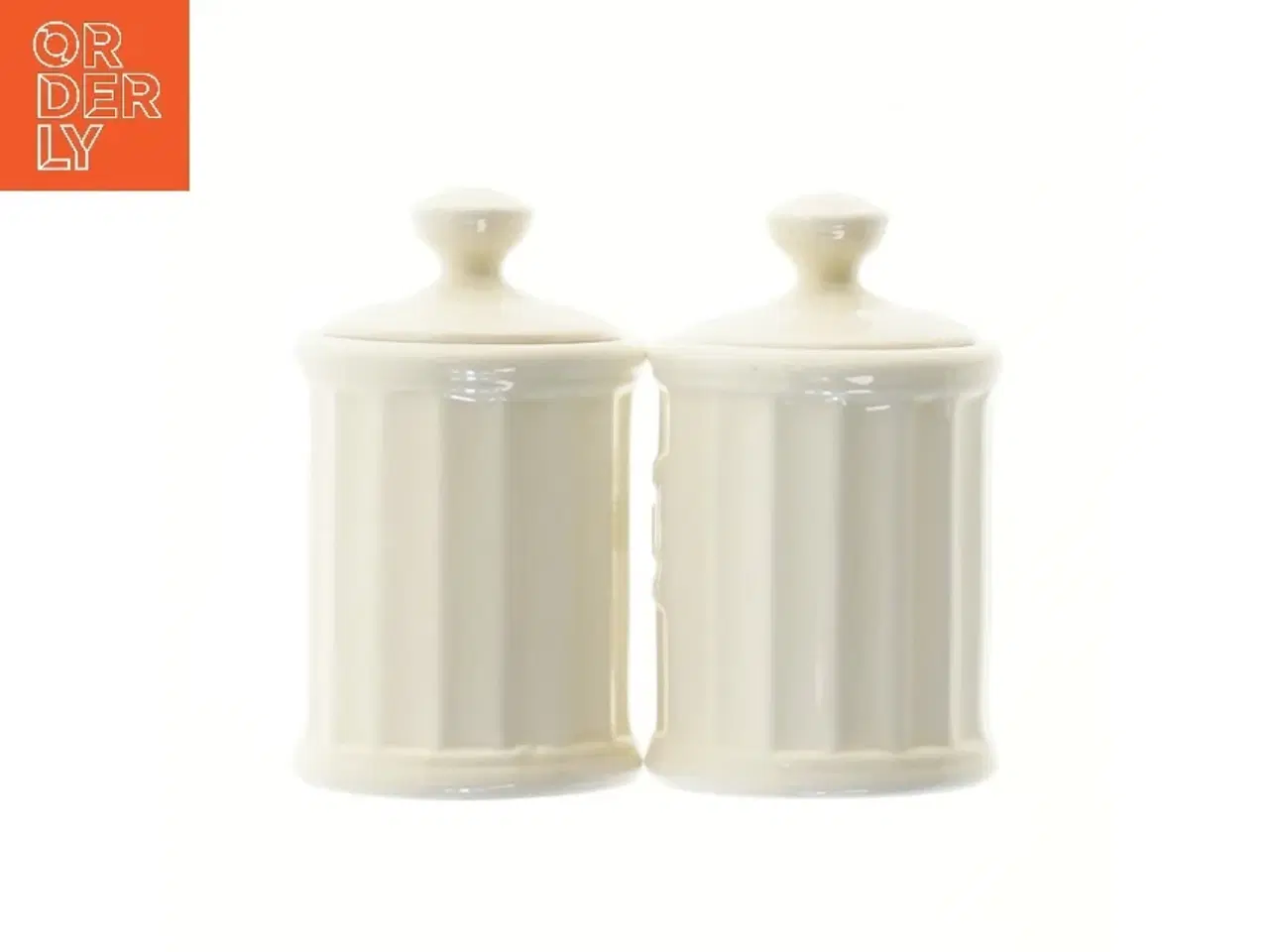 Billede 2 - Krydderibeholdere i porcelæn (str. Ø 6,5x11 cm)