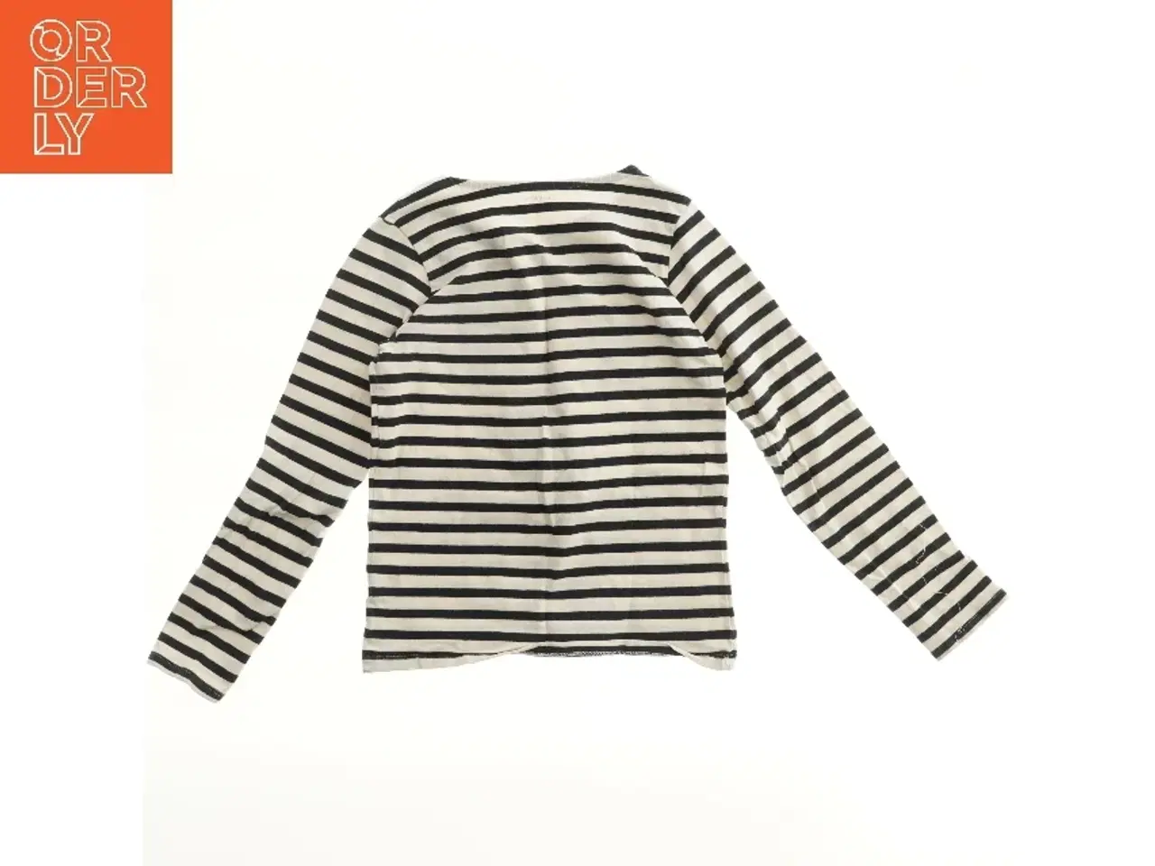 Billede 2 - Langærmet bluse med striber og stjernedetaljer fra Friends (str. 134)