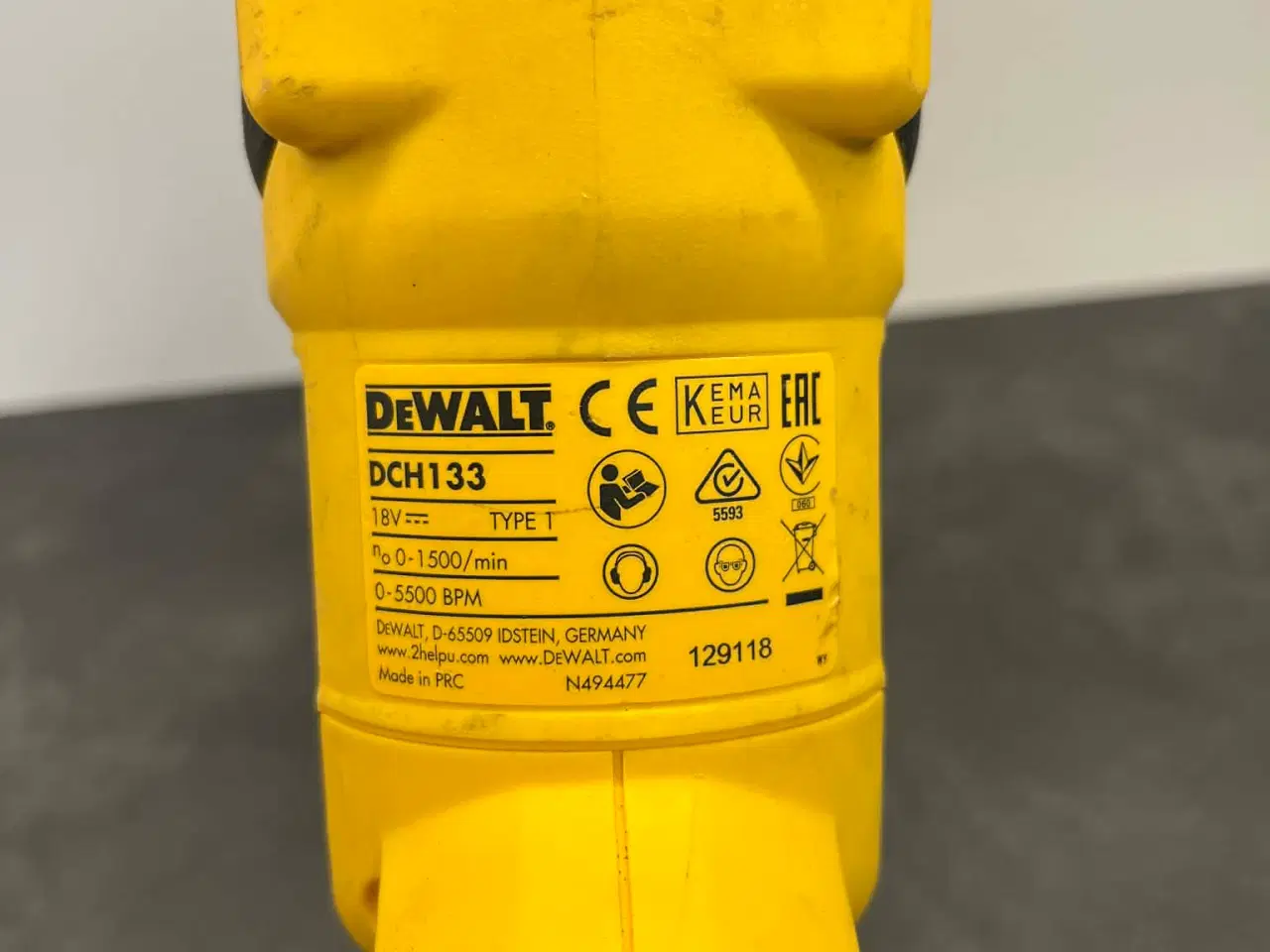 Billede 5 - DeWALT DCH133 18V XR Kulfri Bore-/Mejselhammer