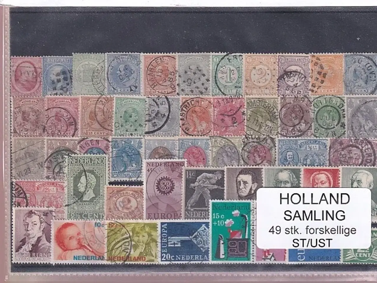 Billede 1 - Holland Samling - 49 Stk. Stemplet/Ustemplet
