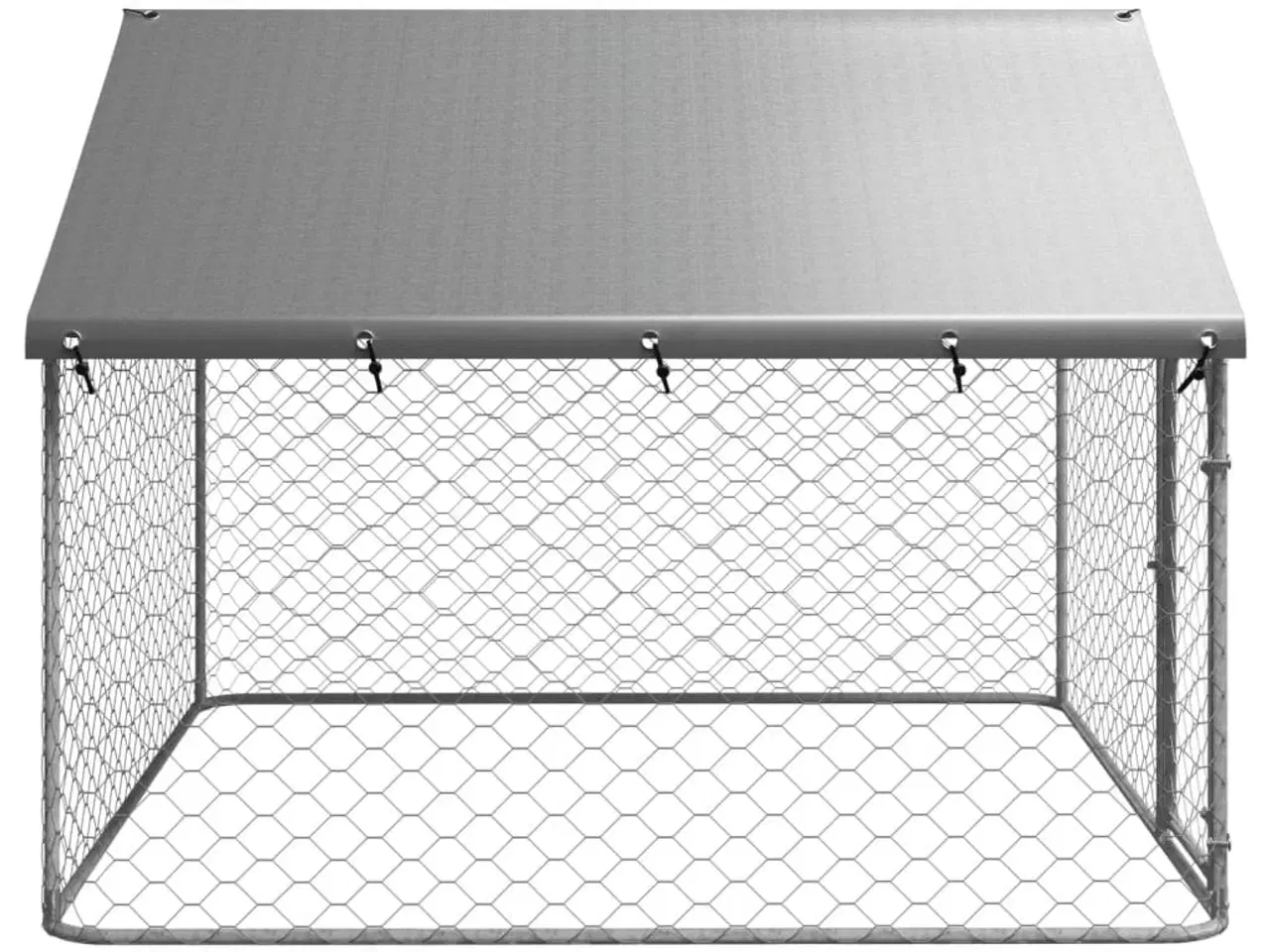 Billede 3 - Udendørs hundebur med tag 200x200x150 cm