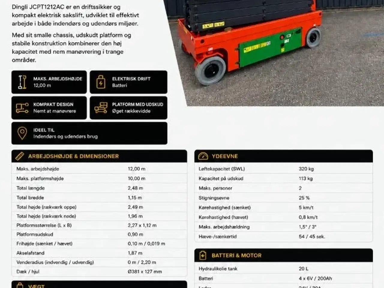 Billede 6 - Dingli JCPT1212 AC